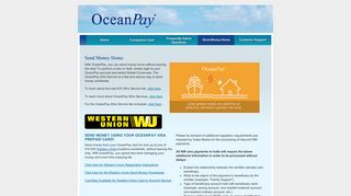 send money using your oceanpay visa prepaid card!