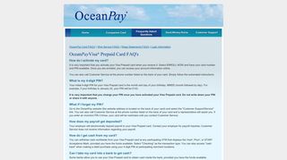 OceanPay: Frequently Asked Questions