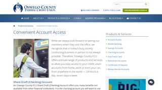 Banking in Oswego County, NY | Oswego County Federal Credit Union