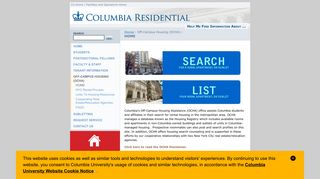 Off-Campus Housing (OCHA) - Columbia University Facilities
