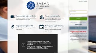 MyChart | Saban Community Clinic