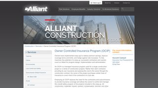Owner Controlled Insurance Program (OCIP) | Alliant
