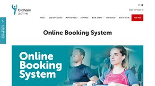 Online Booking System - Oldham Community Leisure