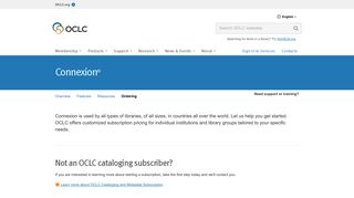 Ordering Connexion - OCLC