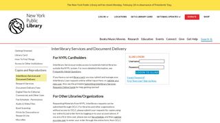 Interlibrary Services and Document Delivery | The New York Public ...