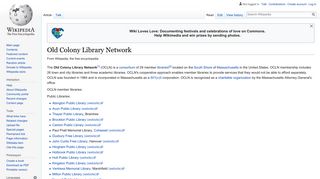 Old Colony Library Network - Wikipedia