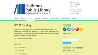 OCLN Catalog – Holbrook Public Library