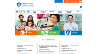 Ontario College of Pharmacists: OCPInfo.com