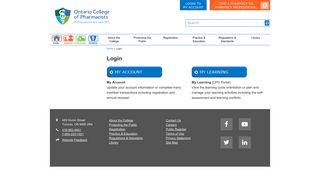 Login - Ontario College of Pharmacists