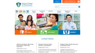 Ontario College of Pharmacists: OCPInfo.com