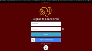 Sign in to LaunchPad - Launchpad Classlink