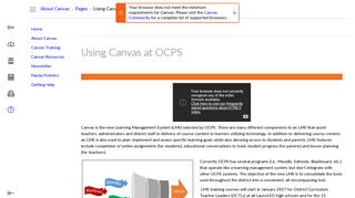 Using Canvas at OCPS: Welcome to Canvas! - Login