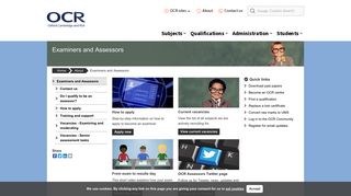 OCR for Examiners and Assessors