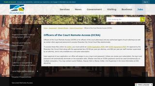 Officers of the Court Remote Access (OCRA) | Roanoke, VA