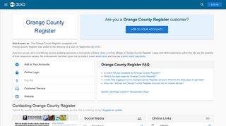 Orange County Register: Login, Bill Pay, Customer Service and Care ...