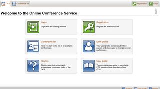 OCS - Please select your conference service