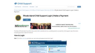 Rhode Island Child Support Login | Make a Payment | Child-Support ...