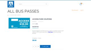 ACCESS FARE COUPONS - Bus Passes