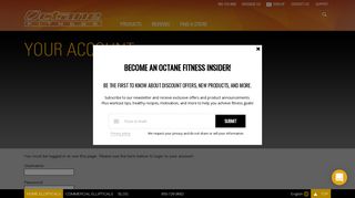 Your Account - Octane Fitness | Home