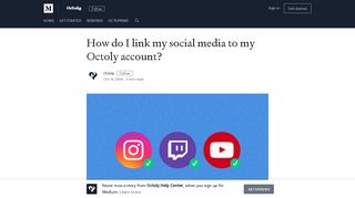 How do I link my social media to my Octoly account? - Medium