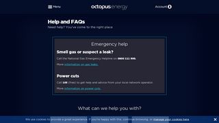 Help and FAQs | Octopus Energy