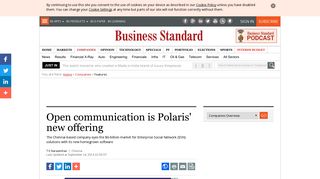 Open communication is Polaris' new offering | Business Standard News