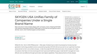 SKYGEN USA Unifies Family of Companies Under a Single Brand Name