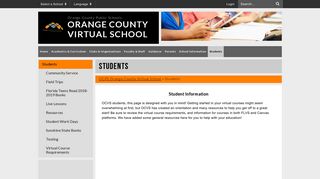 Students - OCPS Orange County Virtual School