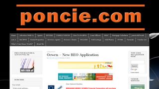 Ocwen - New REO Application | poncie.com