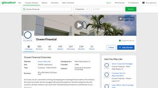Working at Ocwen Financial | Glassdoor