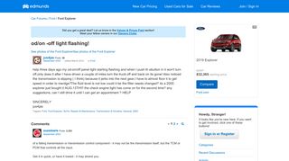 od/on -off light flashing! — Car Forums at Edmunds.com
