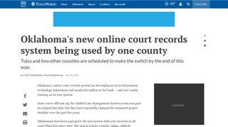 Oklahoma's new online court records system being used by one ...