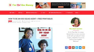 How to Be An Odd Squad Agent + Free Printables - I'm Not the Nanny
