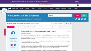 Interest in an oddsmonkey referral chain? - MoneySavingExpert.com ...