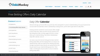 Free Bet Offers | Daily Offer Calendar | Gambling Offers - OddsMonkey