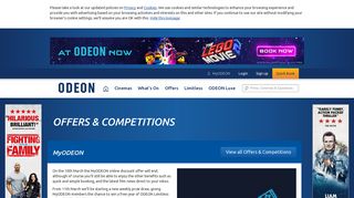 ODEON Cinemas - MyODEON Online discount