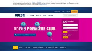ODEON Cinemas - Première Club - The Film Club That Rewards ...