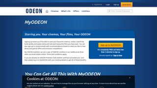 MyODEON - Save your local cinema, rate and ... - ODEON Cinemas