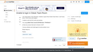 Unable to login in Odesk Team Room - Stack Overflow