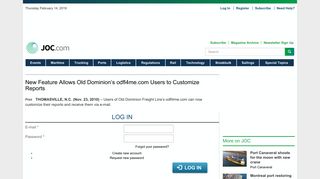 New Feature Allows Old Dominion's odfl4me.com Users to Customize ...
