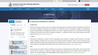 e-Services - IT Portal - Odisha Government Portal
