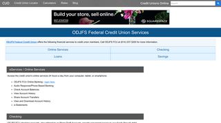 ODJFS Federal Credit Union Services: Savings, Checking, Loans
