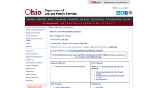 ODJFS Online | Office of Family Assistance - Ohio Department of Job ...