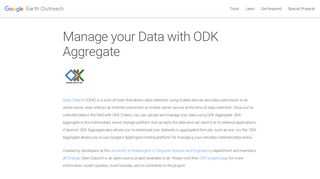 Manage your Data with ODK Aggregate – Google Earth Outreach