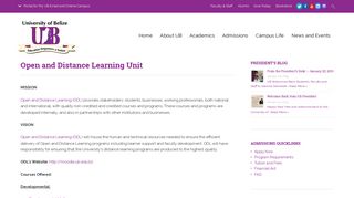 Open and Distance Learning Unit | University of Belize