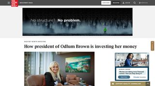 How president of Odlum Brown is investing her money - The Globe ...