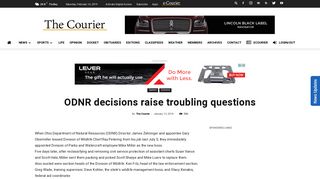 ODNR decisions raise troubling questions | The Courier