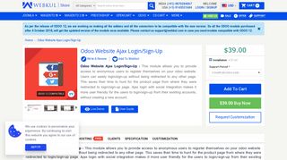 Odoo Website Login/Sign-Up - WebKul