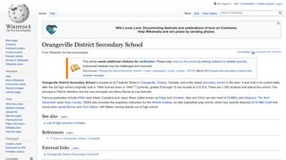 Orangeville District Secondary School - Wikipedia