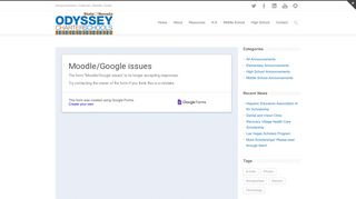 Odyssey Charter Schools | Moddle/Google Login Issues